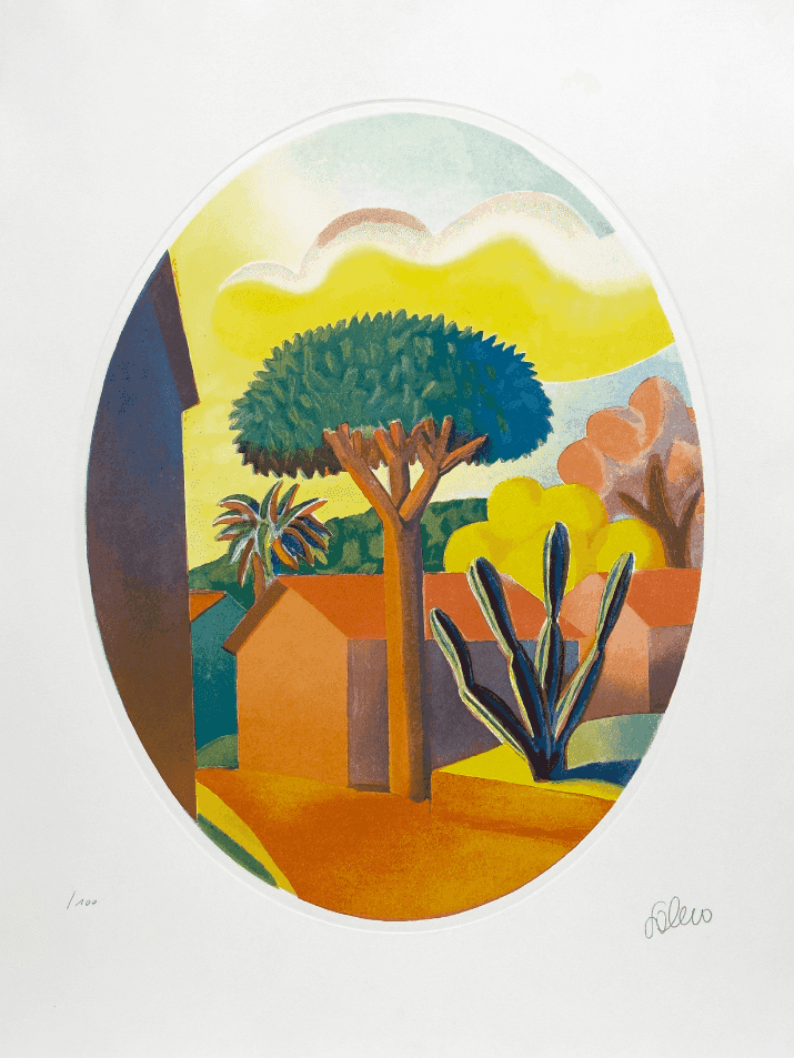 Salvo, ‘Uno Strano Cocktail’, 1990, Print, Aquatint in color on paper, null, Numbered