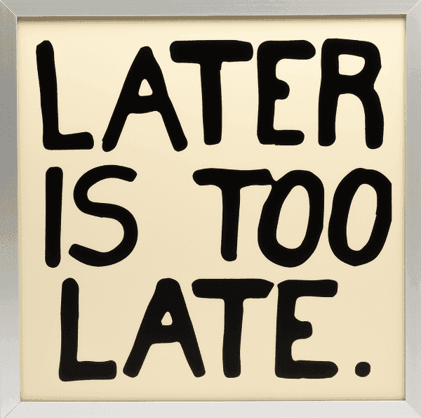 Sam Durant, ‘Later Is Too Late’, 2024, Sculpture, Screen printed wood box, Case Studyo, Numbered
