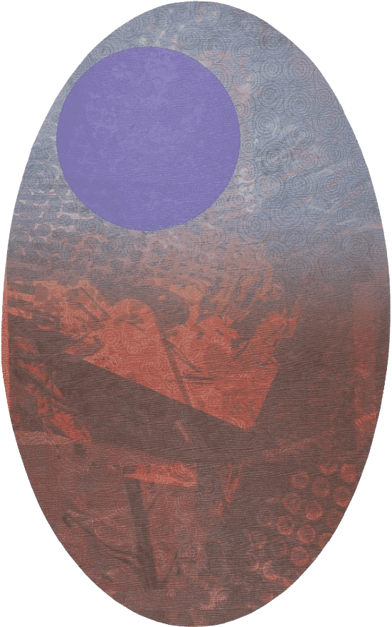 Sam Gilliam, ‘Oval’, 2008, Print, Relief and archival inkjet on wood veneer, Tandem Press, Numbered