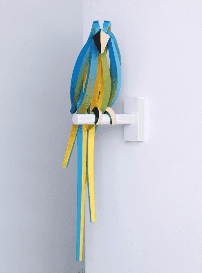 Sangsoo Lee, ‘Hanging Parrot (Blue)’, 2023, Sculpture, Mixed media, null, 