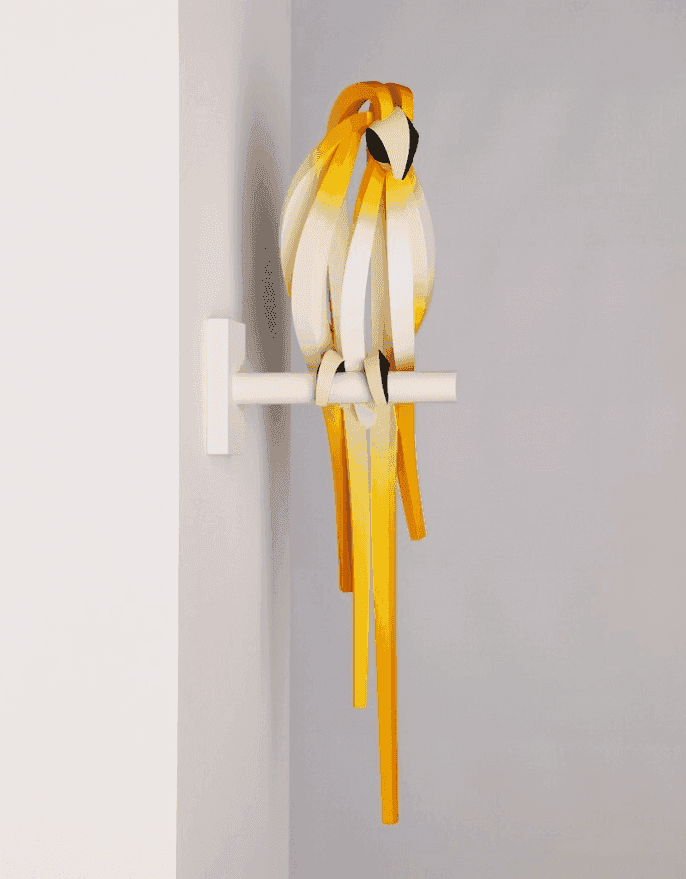 Sangsoo Lee, ‘Hanging Parrot (Yellow)’, 2023, Sculpture, Mixed media, null, 