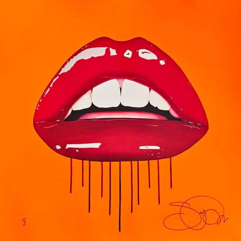 Sara Pope, ‘Decadence Goes Pop (Neon Orange)’, 2025, Print, Archival Inkjet with 1 Colour Screenprint and Varnish Overlay on Somerset Satin Enhanced 330gsm Paper, null, Numbered