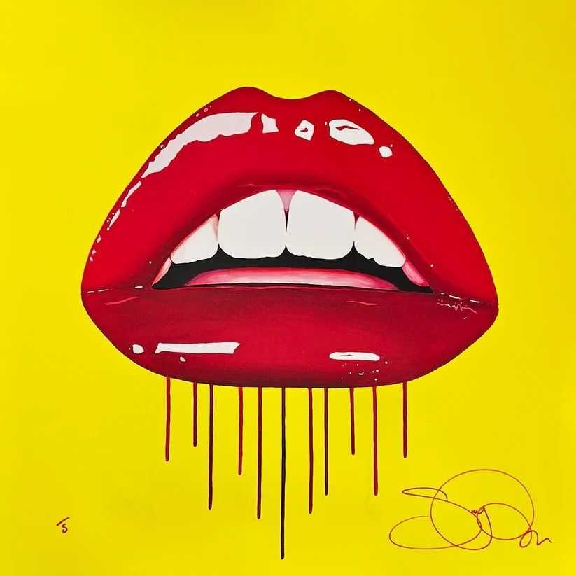 Sara Pope, ‘Decadence Goes Pop (Neon Yellow)’, 2025, Print, Archival Inkjet with 1 Colour Screenprint and Varnish Overlay on Somerset Satin Enhanced 330gsm Paper, null, Numbered