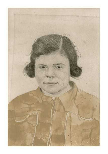 Sarah Ball, ‘Untitled Portrait 4’, 2018, Print, Etching, Paupers Press, Numbered