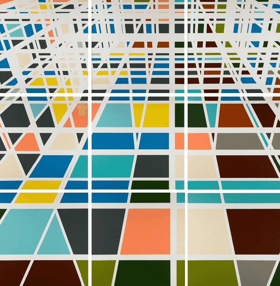 Sarah Morris, ‘Dulles’, 2001, Print, Nine screenprints in portfolio, Paragon Press, 