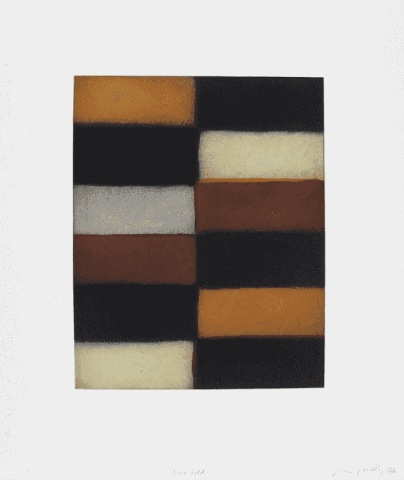 Sean Scully, ‘Blue Fold’, 2006, Print, Aquatint with sugarlift and spitbite, null, Numbered, Dated