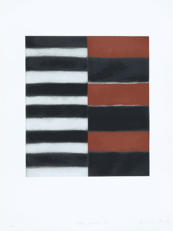 Sean Scully, ‘Large Mirror II’, 1997, Print, Etching, aquatint, spitbite, sugarlift on paper, null, Numbered, Dated