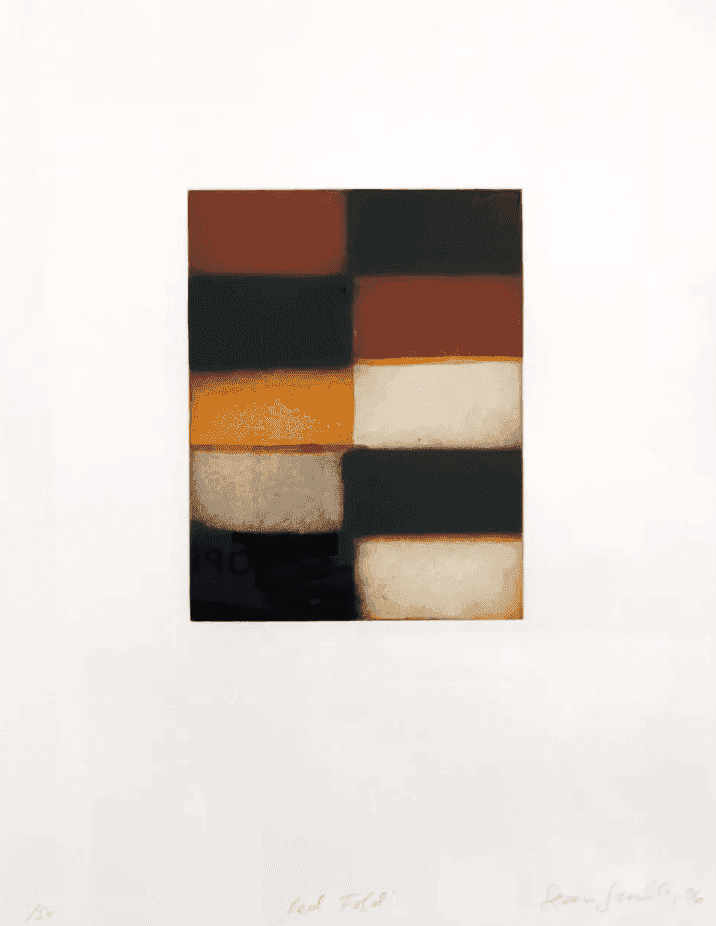 Sean Scully, ‘Red Fold’, 2006, Print, Aquatint, Spit bite and sugar lift on paper, null, Numbered, Dated