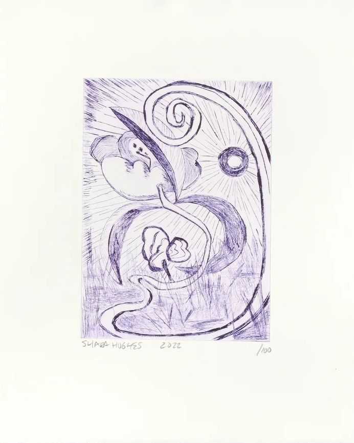 Shara Hughes, ‘Night Opening’, 2022, Print, Etching in colour on 270gsm BFK Rives, null, Numbered, Dated