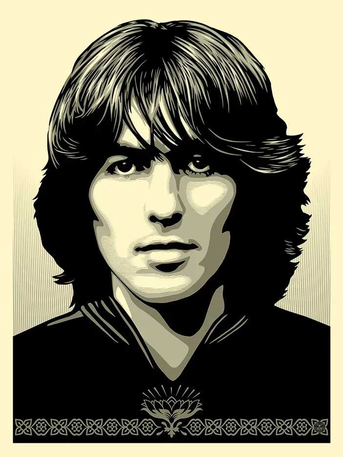 Shepard Fairey (Obey), ‘George (Silver Version)’, 2014, Print, Screenprint in colours on speckled paper, Self-released, Numbered, Dated