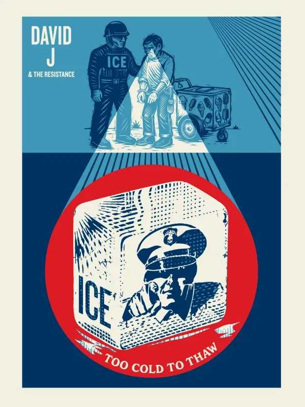 Shepard Fairey (Obey), ‘ICE Too Cold to Thaw’, 2025, Print, Screen Print, null, 