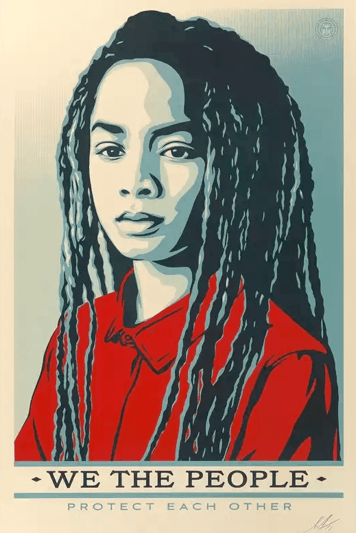 Shepard Fairey (Obey), ‘We The People (Protect Each Other)’, 2017, Print, Screenprinted, null, Numbered, Dated