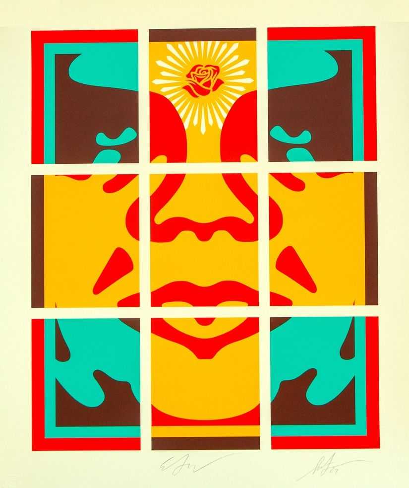 Shepard Fairey (Obey), ‘They Divide We Multiply’, 2024, Print, Screenprint on Cranes Letra Ecru on 100% Cotton Rag Paper, Self Released, Numbered, Dated