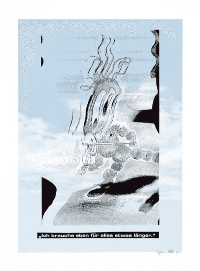 Sigmar Polke, ‘Ich brauche eben für alles etwas länger’, 1999, Print, Print, null, Numbered