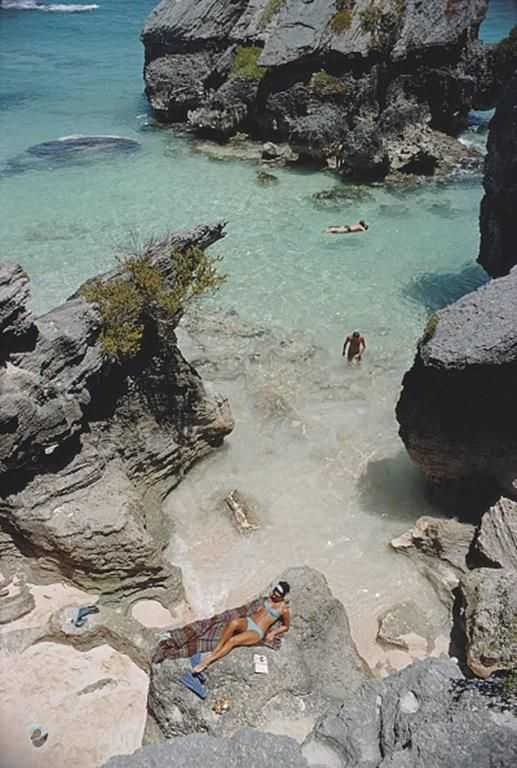 Slim Aarons, ‘On the Beach, Bermuda, 1967 (Medium)’, 1967, Photography, C-Type Print, null, Numbered