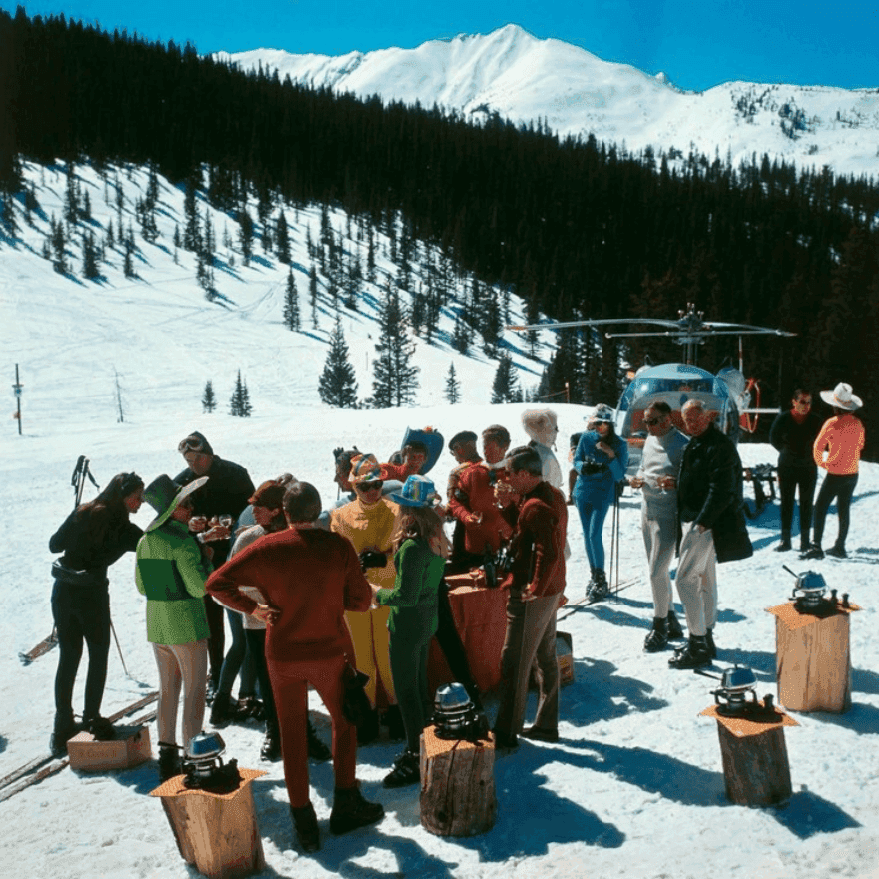 Slim Aarons, ‘Snowmass Picnic (Large)’, 1967, Photography, C-Type Print, null, Numbered