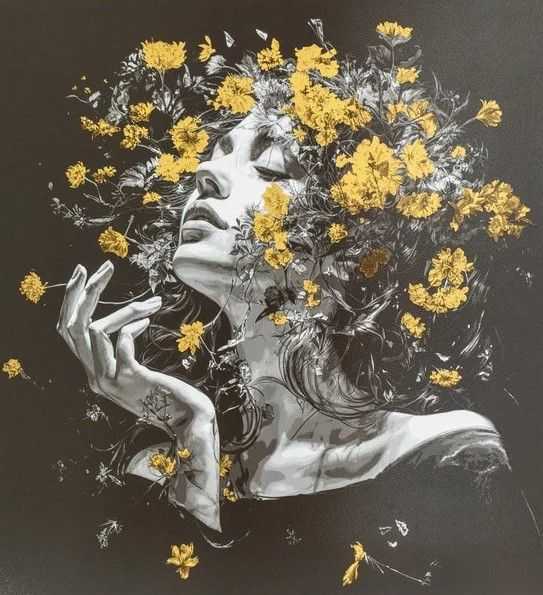 Snik, ‘Golden Hour - Gold Leaf’, 2025, Print, 14 Layer Silkscreen print on 300gsm Somerset, null, Numbered