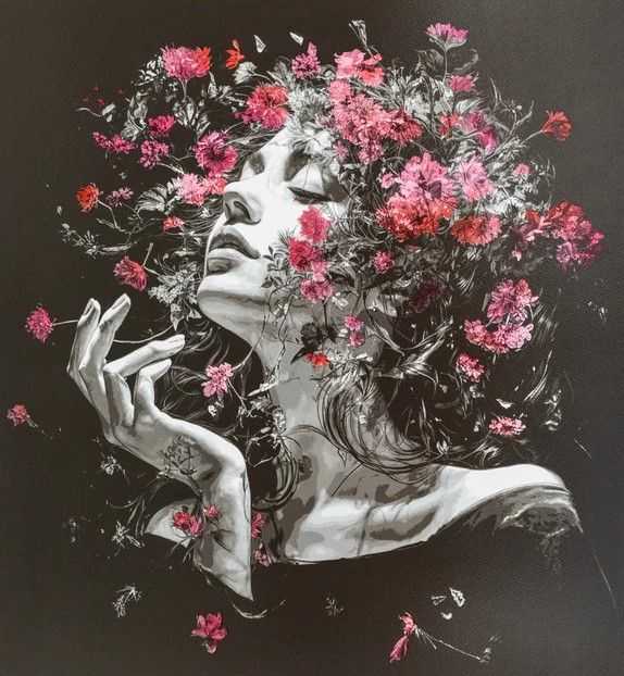 Snik, ‘Spring Bloom’, 2025, Print, 14 Layer Silkscreen print on 300gsm Somerset, null, Numbered