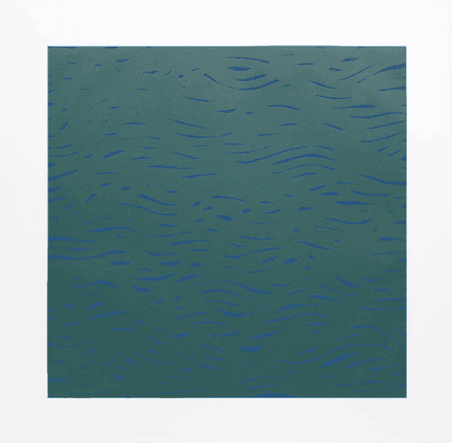 Sol LeWitt, ‘Horizontal Bands (More or Less) Blue and Green’, 2002, Print, Somerset textured white, null, Numbered