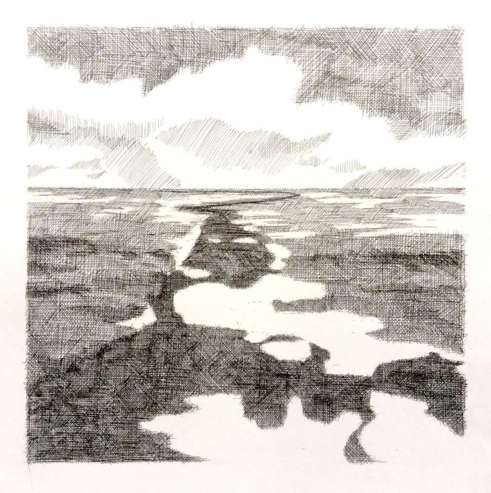 Stanley Donwood, ‘Broomway’, 2016, Print, Hand printed on Somerset Satin 270gsm stock with three colours, Self-released, Numbered, Dated