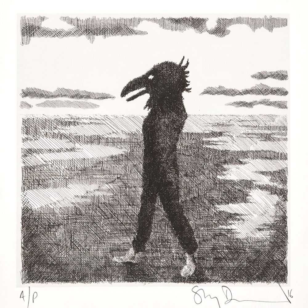 Stanley Donwood, ‘Raven’, 2016, Print, Hand printed on Somerset Satin 270gsm stock with three colours, Self-released, Numbered, Dated