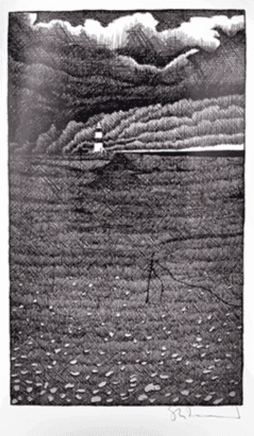 Stanley Donwood, ‘The Outer Limits’, 2024, Print, Four colour screenprints made in specialist inks, Phosphor and interference pigments, ink and graphite powder., null, Numbered