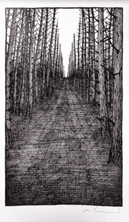 Stanley Donwood, ‘The Riot After the Rain - Phosphor’, 2024, Print, Four colour screenprints made in specialist inks, Phosphor and interference pigments, ink and graphite powder., null, Numbered