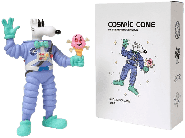 Steven Harrington, ‘Cosmic Cone Toy (Pink)’, 01-06-2019, Sculpture, Painted cast vinyl, Billionaire Boys Club, 