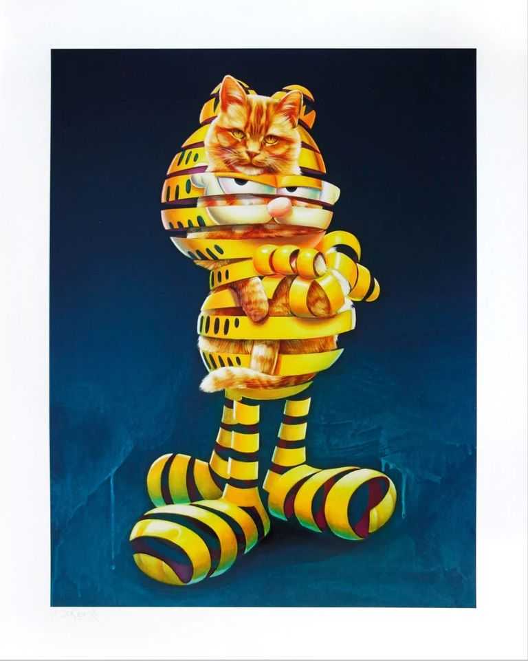 Super A, ‘Garfield Trapped’, 27-02-2020, Print, Archival pigment on 315gsm paper, Self-released, Numbered