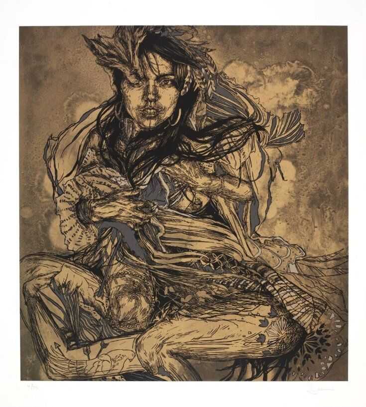 Swoon, ‘Monica’, 14-05-2010, Print, Screenprint on paper, Black Rat Press, Numbered