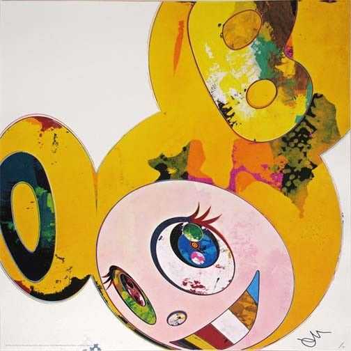 Takashi Murakami, ‘And Then X5 Yellow Universe’, 2013, Print, Offset Lithograph, null, Numbered