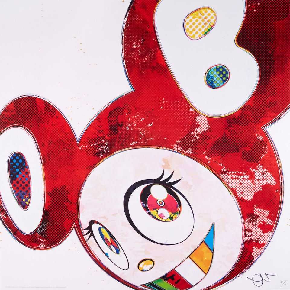 Takashi Murakami, ‘And Then x6 Vermillion’, 2013, Print, Offset Lithograph, Kaikai Kiki Co., Ltd., Numbered