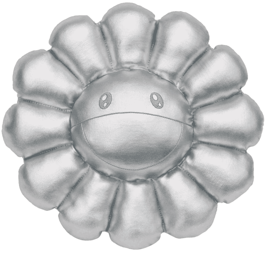 Takashi Murakami, ‘Flower Plush Bright (Silver - Small)’, 02-11-2019, Collectible, Polyester plush pillow, Kaikai Kiki Co., Ltd., 