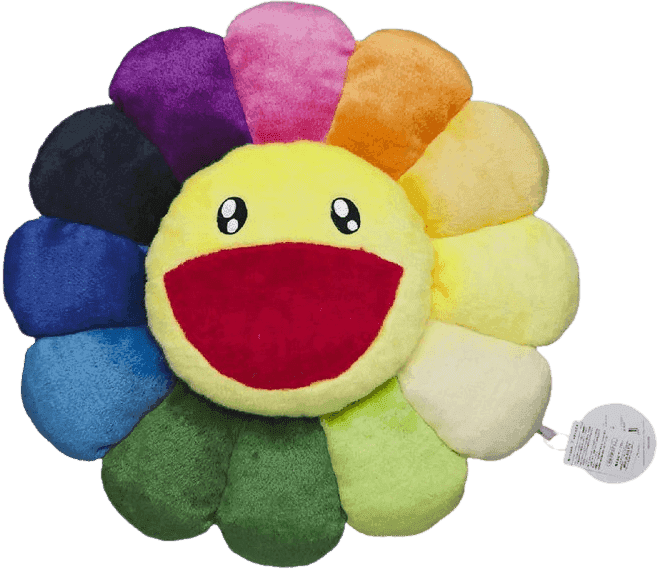 Takashi Murakami, ‘Flower Plush (Rainbow/Yellow - Small)’, 02-11-2019, Collectible, Polyester plush pillow, Kaikai Kiki Co., Ltd., 