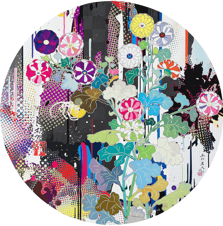 Takashi Murakami, ‘Kansei - Abstraction’, 2010, Print, 4c offset print + cold stamp + high gloss varnishing, null, Numbered