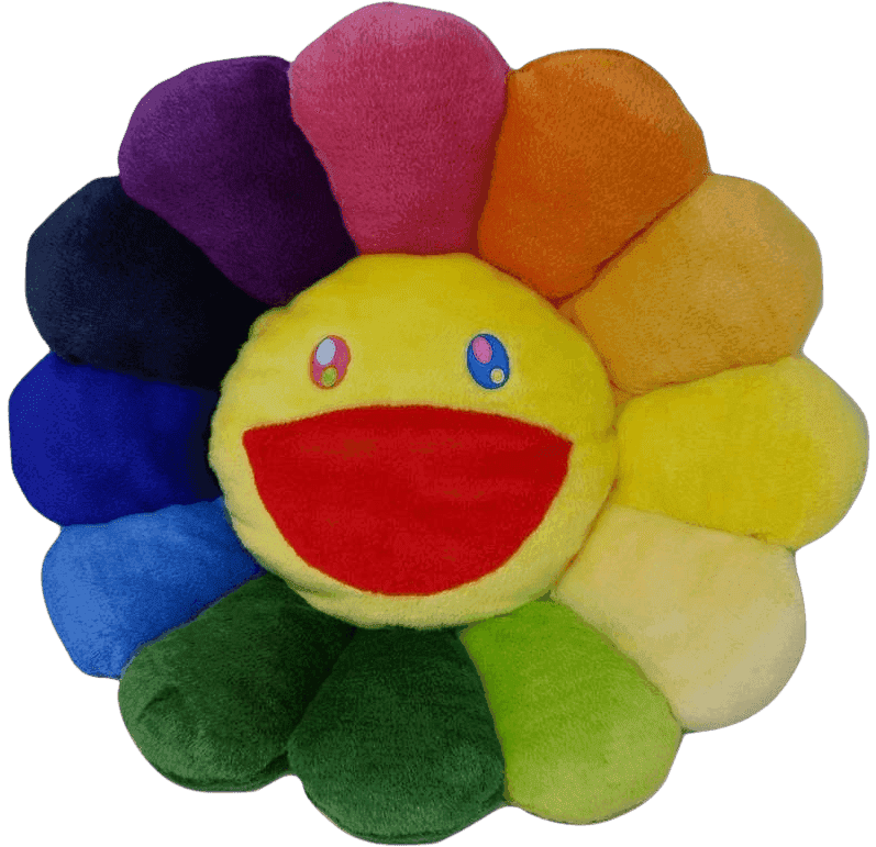 Takashi Murakami, ‘MoMA Flower Plush (Rainbow/Yellow Large)’, 02-11-2019, Collectible, Polyester plush pillow, Kaikai Kiki Co., Ltd., 