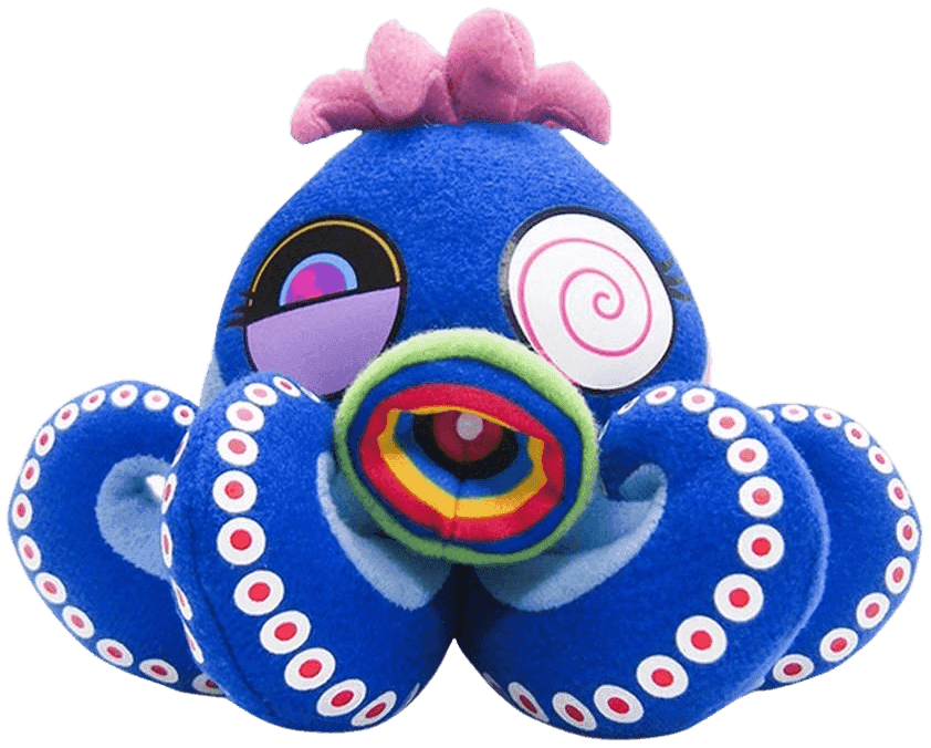 Takashi Murakami, ‘Octopus Mini Plush (Blue)’, 11-04-2017, Collectible, Polyester plushes, Kaikai Kiki Co., Ltd., 