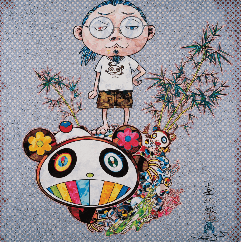Takashi Murakami, ‘Panda Family and Me’, 2015, Print, Offset lithograph in colors on satin wove paper, null, Numbered