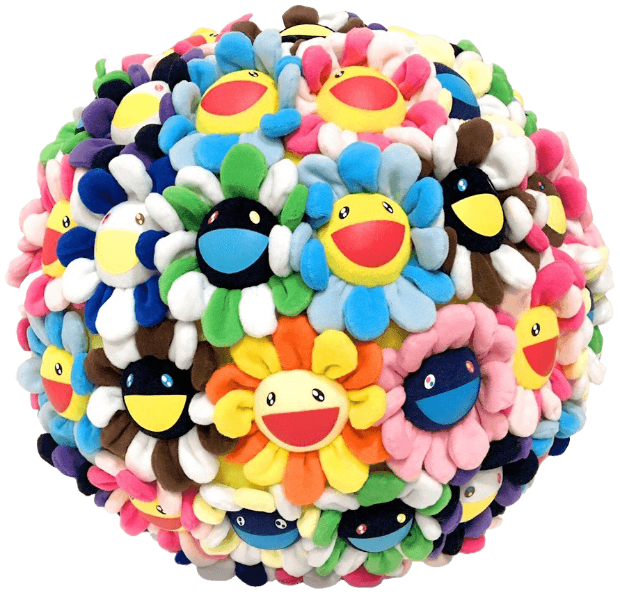 Takashi Murakami, ‘Plush Flowerball (Small)’, 2008, Collectible, Polyester and cotton spherical multiple in colours with acrylic boa and polyurethane, Kaikai Kiki Co., Ltd., Numbered