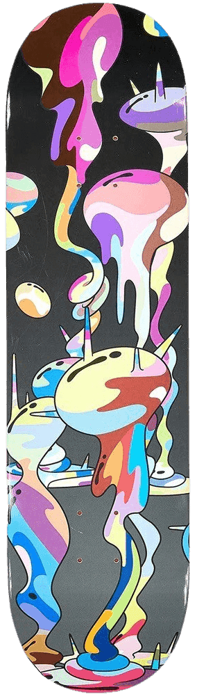Takashi Murakami, ‘Polluted Skateboard’, 11-02-2019, Collectible, Offset lithographs in colours on skate deck, ComplexCon, 