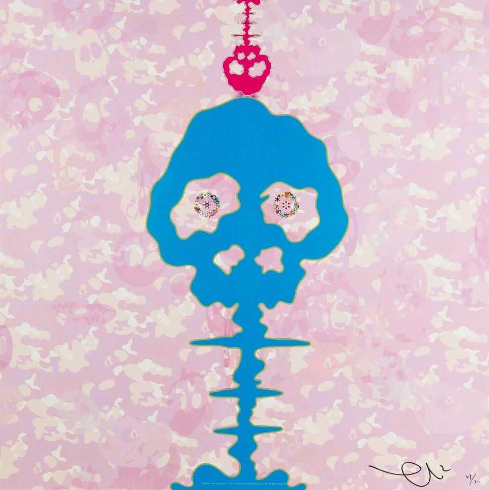 Takashi Murakami, ‘Time Bokan (Camouflage Pink)’, 24-02-2011, Print, Offset lithograph in colours on wove paper, Kaikai Kiki Co., Ltd., Numbered