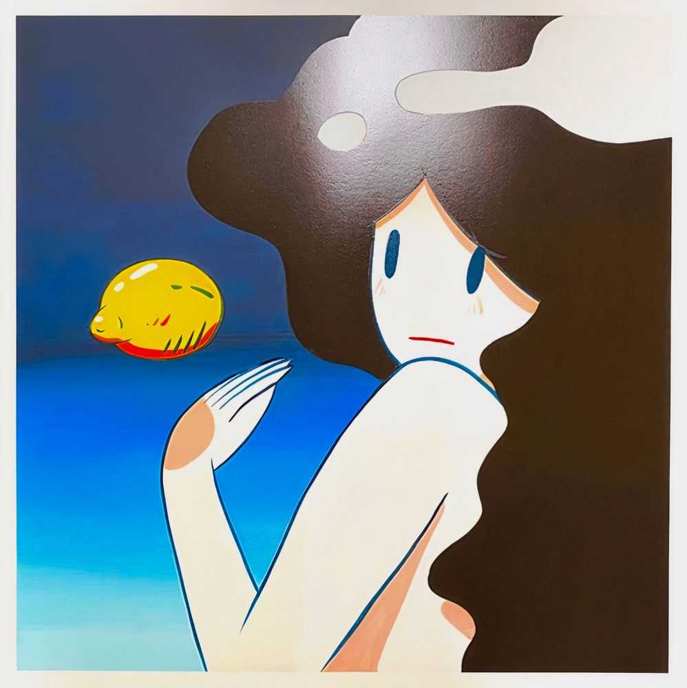 Takeru Amano, ‘Venus In The Galaxy’, 13-07-2021, Print, Mixed technique of pigment (silkscreen, gloss and pearl glitter) on i photo S Kakita paper, 300g, Sato Gallery, Numbered