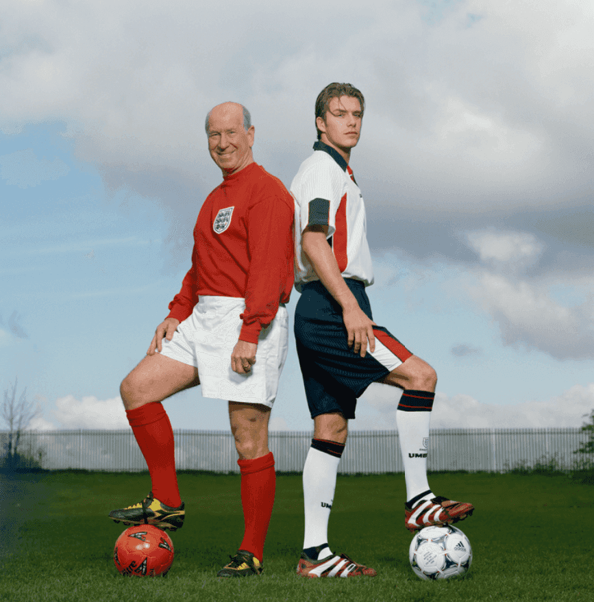 Terry O'Neill, ‘David Beckham and Bobby Charlton’, 1990, Photography, Chromogenic print, null, 