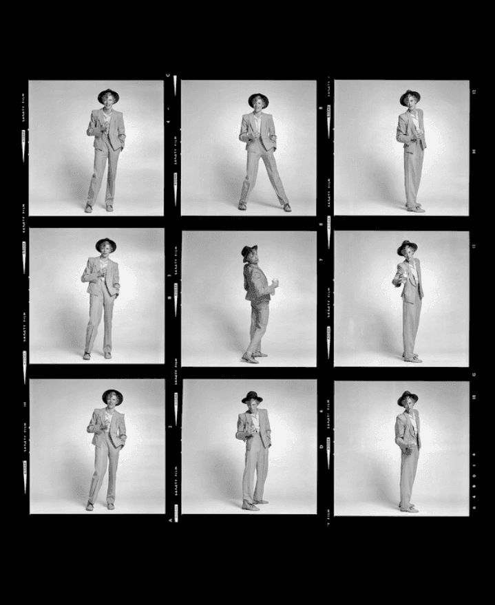 Terry O'Neill, ‘David Bowie Contact Sheet’, 1974, Photography, Silver gelatin, null, Numbered