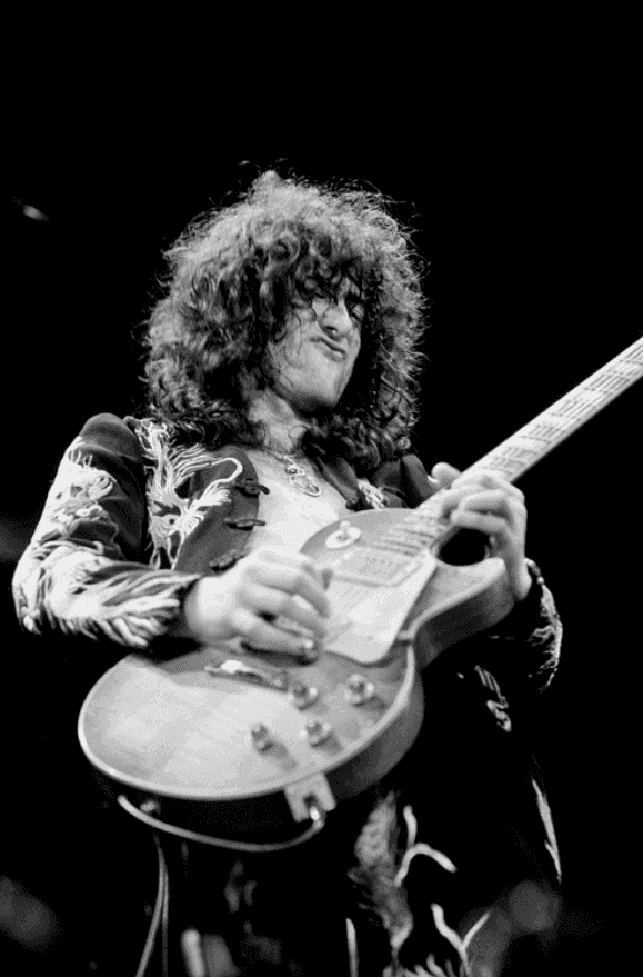 Terry O'Neill, ‘Jimmy Page Live at Earls Court’, 1975, Photography, Silver gelatin, null, 