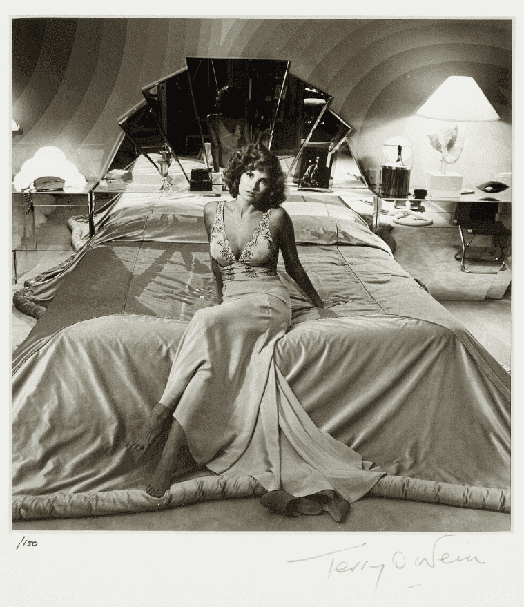 Terry O'Neill, ‘Raquel Welch In Her Bedroom’, 1976, Photography, Silver print, null, 