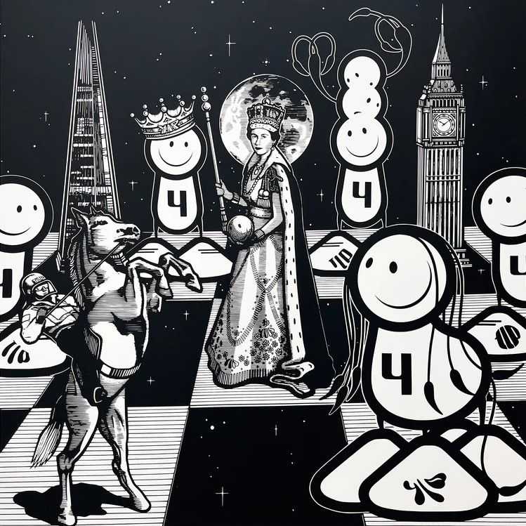 The London Police, ‘LADS SAVE THE QUEEN (Regular Edition)’, 2022, Print, 2 Colour Screenprint on Somerset Satin White 300gm Paper, null, Numbered