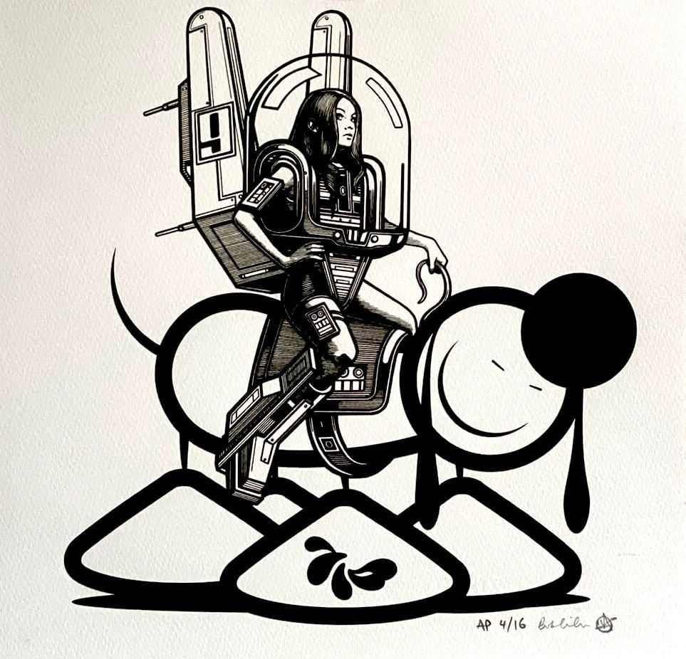 The London Police, ‘Skye And The Jets (Bijou)’, 16-02-2015, Print, Screenprint with glass finish, Nelly Duff, Numbered