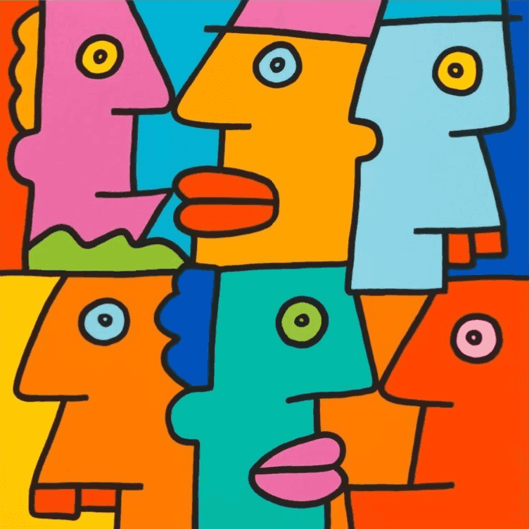 Thierry Noir, ‘We Are All Part of a Big Vision and We Know It’, 2025, Print, Screenprint in colours on Radiant Super White 410 gsm paper, null, Numbered