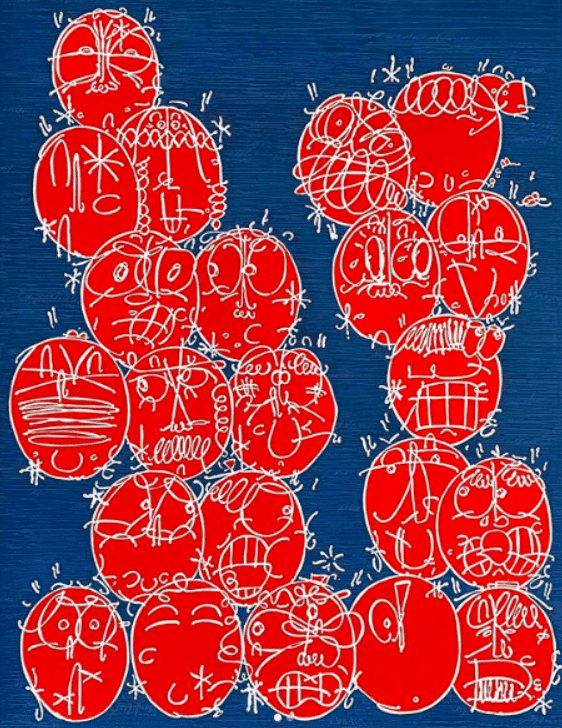 Timothy Curtis, ‘From Space With a Crazy Face’, 2019, Print, Screenprint in colors on paper, null, 